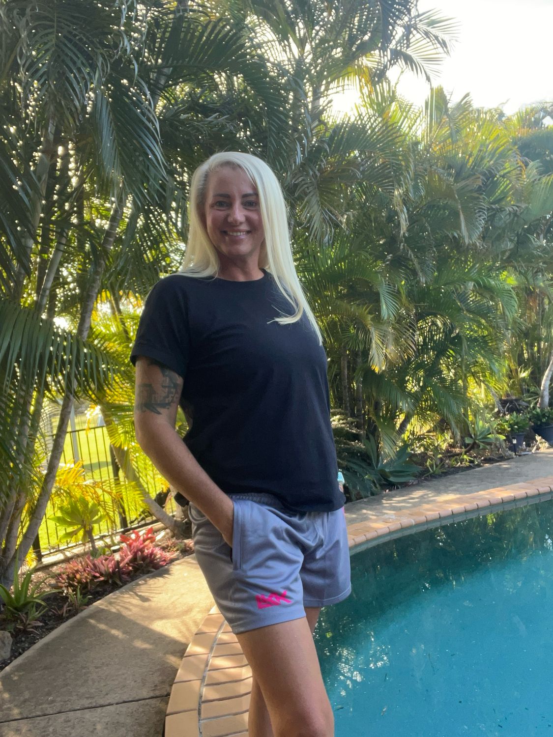 Grey Footy Shorts