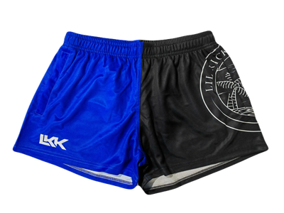 Black and Royal Blue Footy Shorts