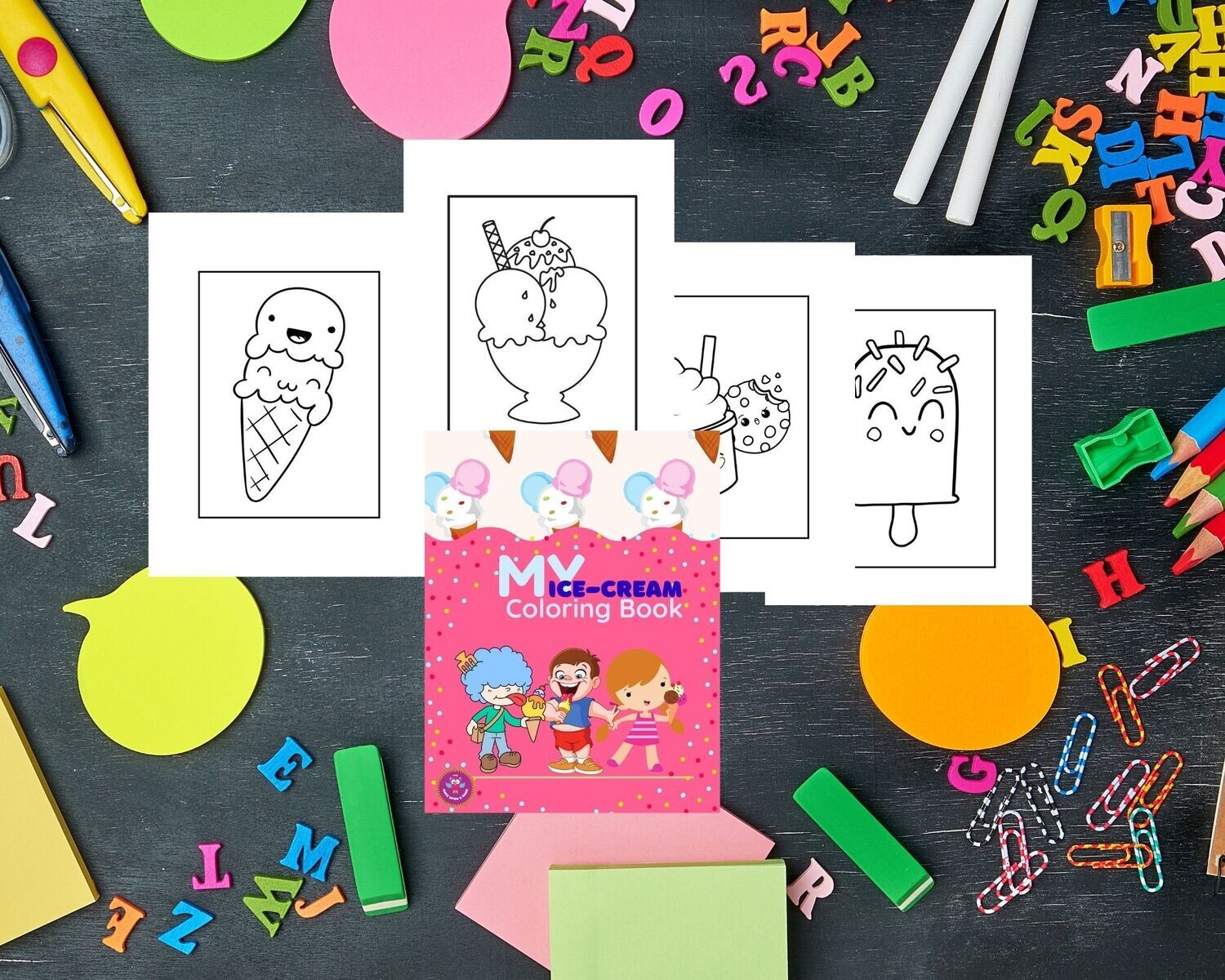 My Ice-cream Coloring sheets