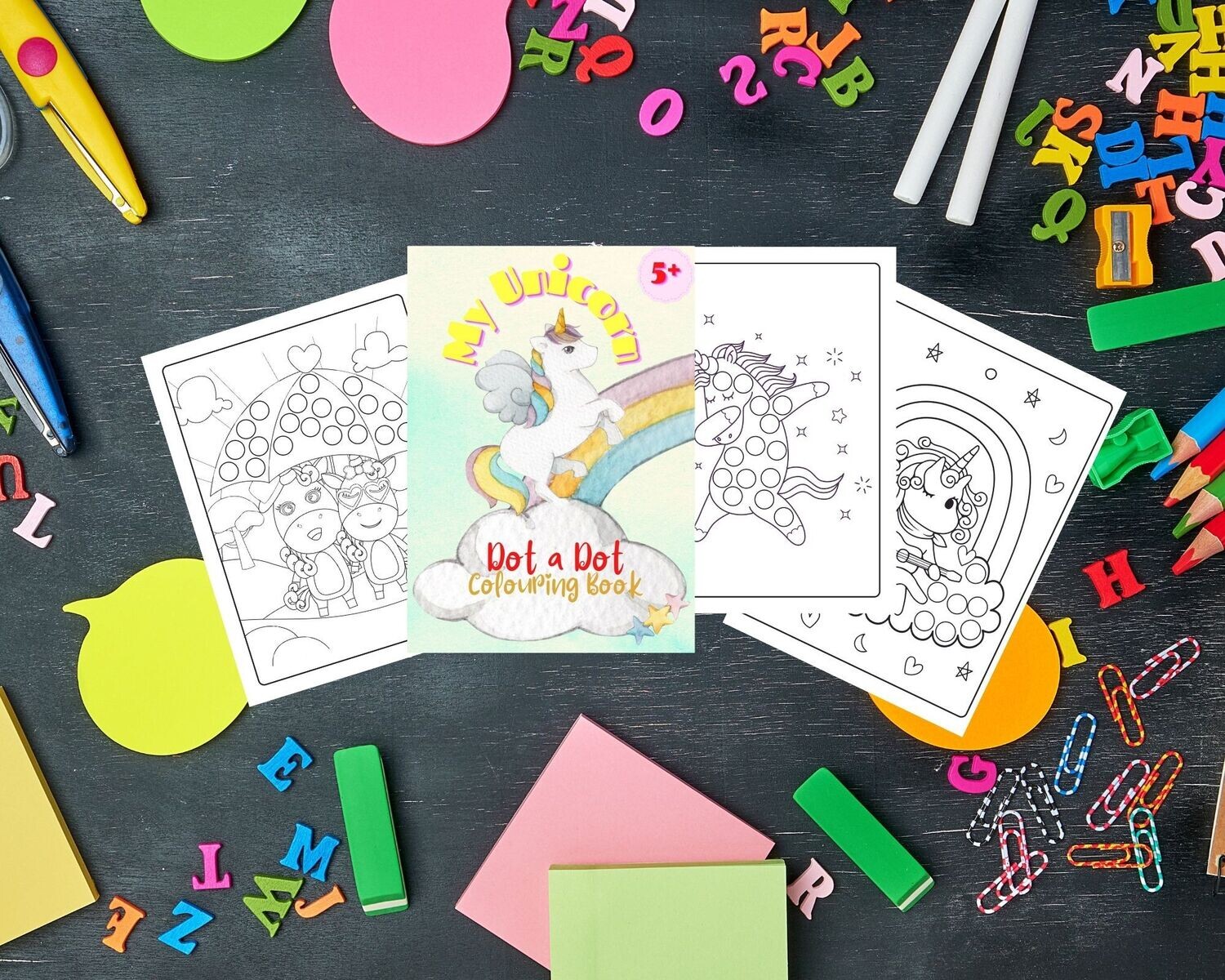 My Unicorn Do a Dot Coloring Book