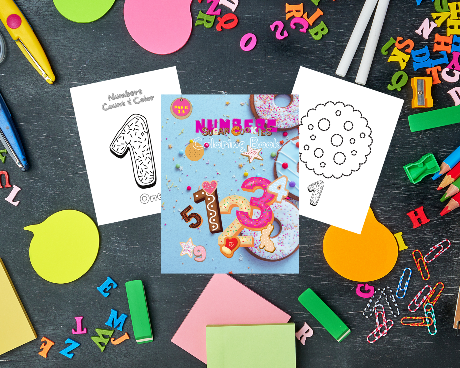 My Numbers Sugar Cookie Activity Coloring sheets
