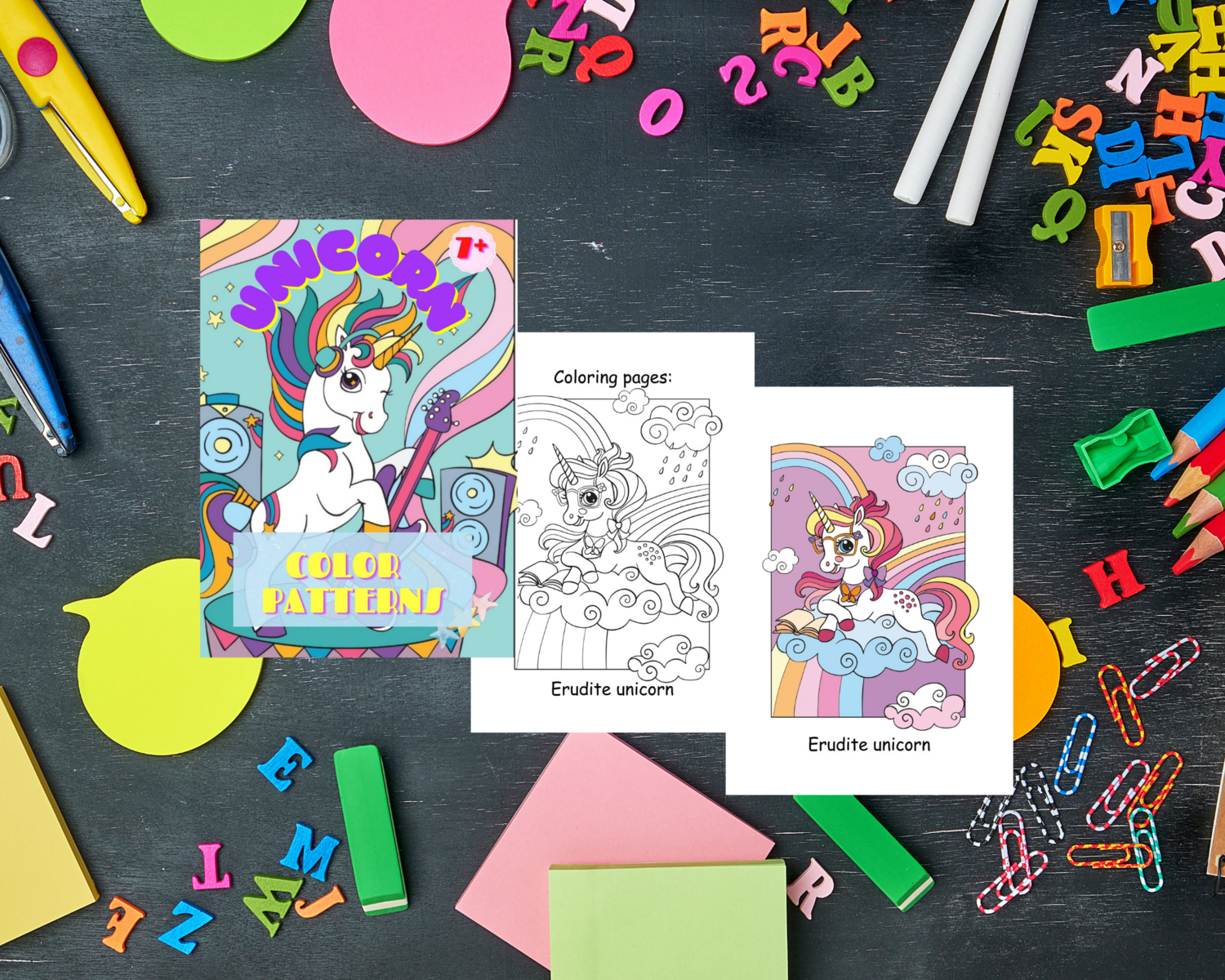 My Unicorn Pattern Coloring sheets