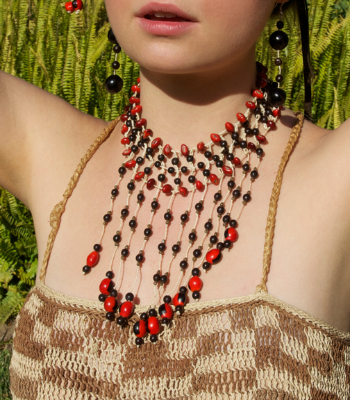 AMA CHOKER BEADED NECKLACE