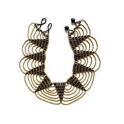ETSA COLLAR BEADED NECKLACE TURMERIC