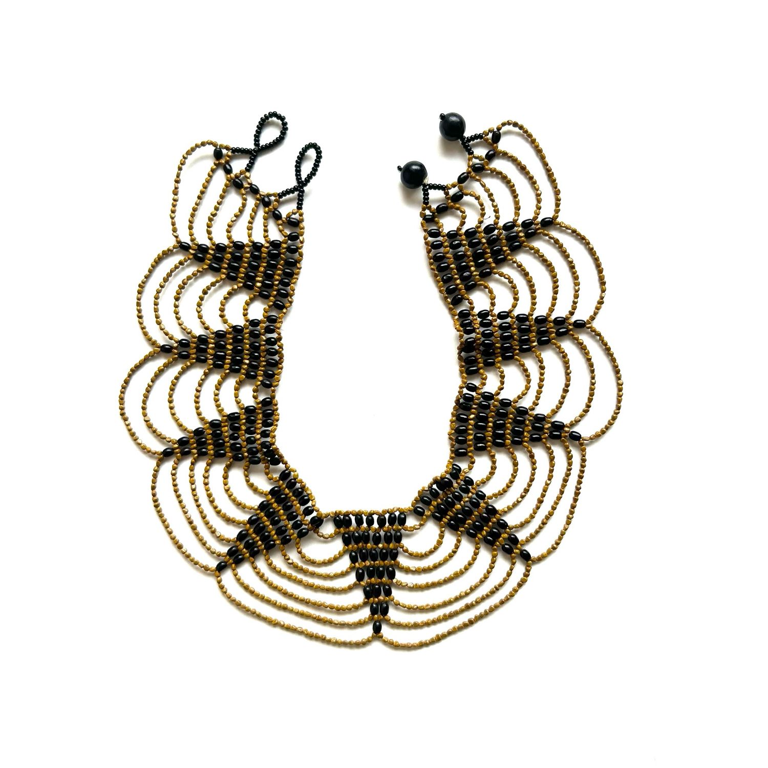 ETSA COLLAR BEADED NECKLACE TURMERIC