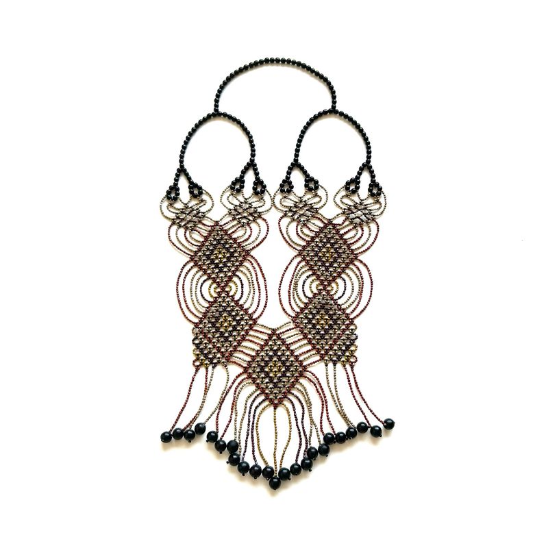 AWAJUN ENKEPA BREASTPLATE NECKLACE BUTTERFLY DIAMOND