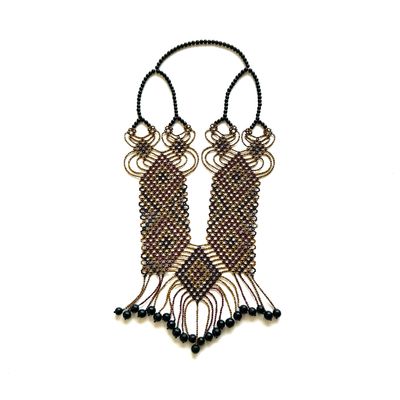 AWAJUN ENKEPA BREASTPLATE BEADED NECKLACE ARGYLE CHICHAO