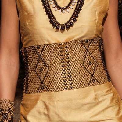 NUWA BEADED MIDRIFF BELT