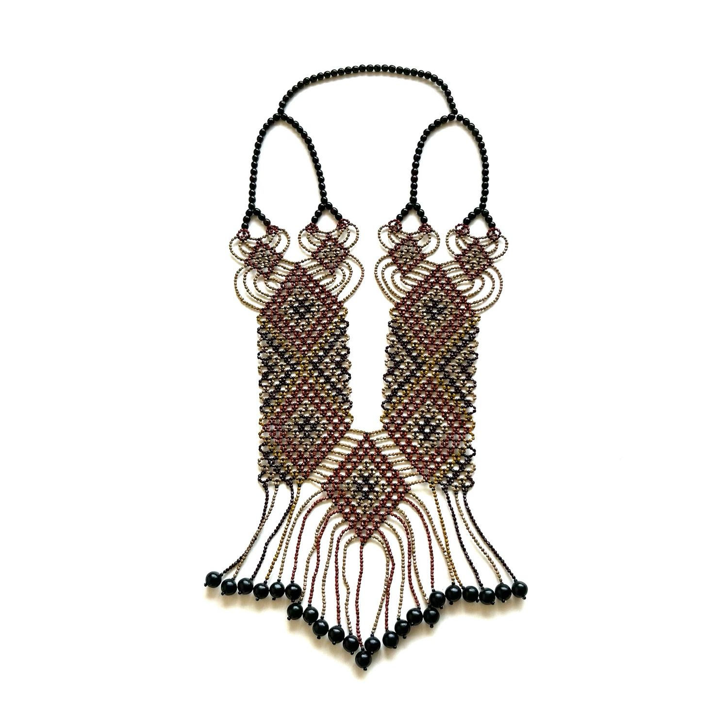 AWAJUN ENKEPA BREASTPLATE NECKLACE ARGYLE SIENNA