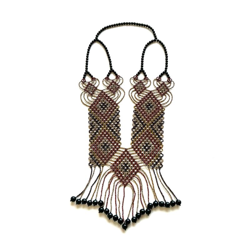 AWAJUN ENKEPA BREASTPLATE NECKLACE ARGYLE SIENNA