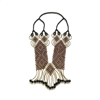 AWAJUN ENKEPA BREASTPLATE NECKLACE SIENNA NAT
