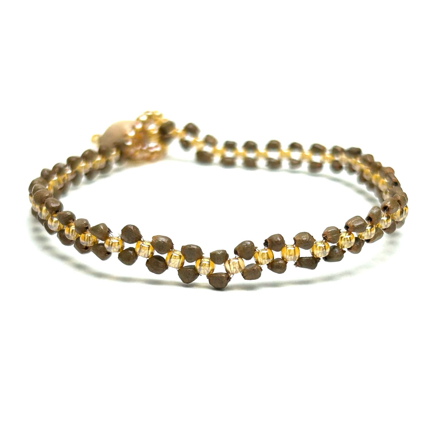 AWAJUN MINIMALIST BEADED BRACELET GOLDEN
