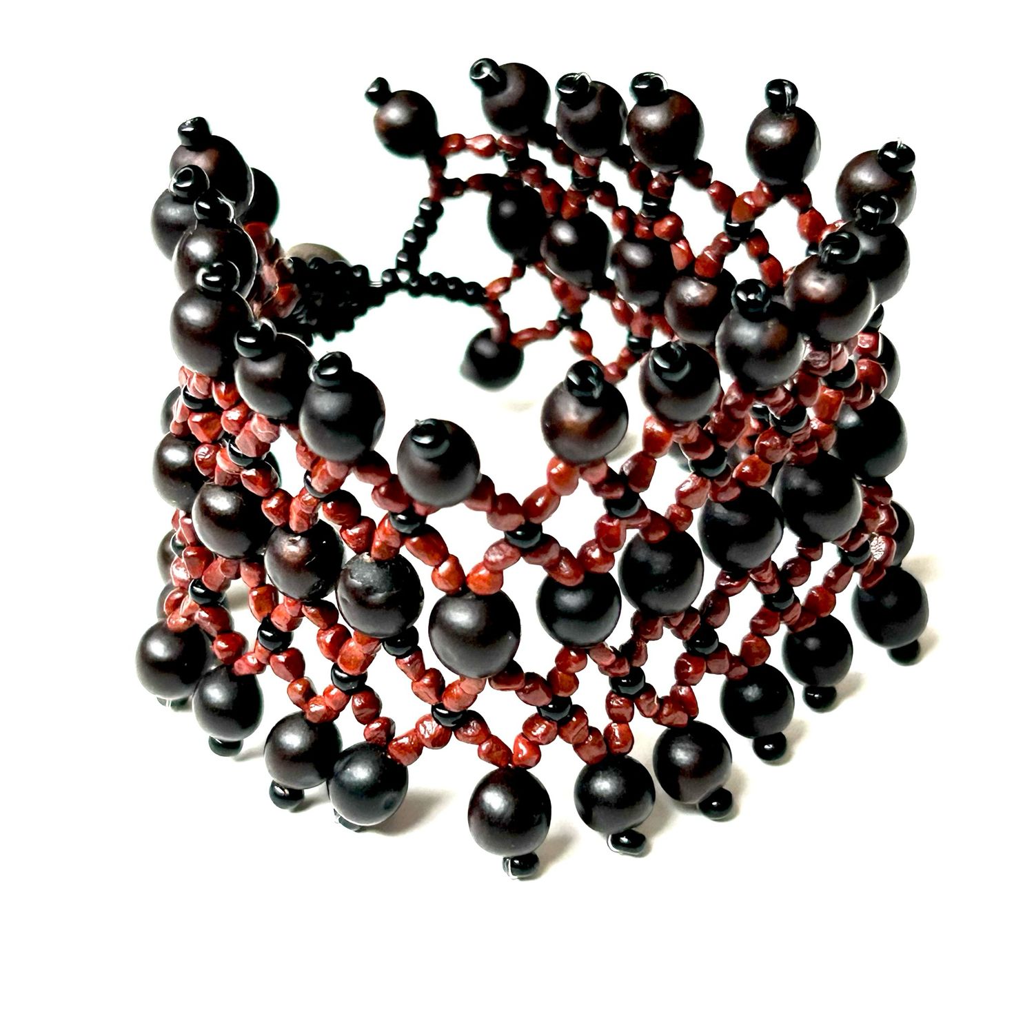 AWAJUN BEADED BRACELET SIENNA BLACK