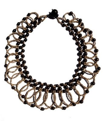 AWAJUN LOOP BEADED NECKLACE