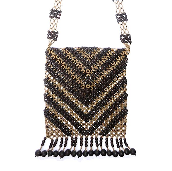 IINIA CHEVRON BEADED PURSE