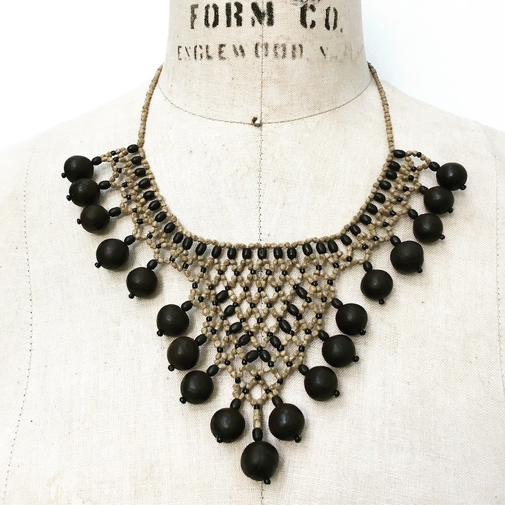 AWAJUN 1/2 NAYA BEADED NECKLACE