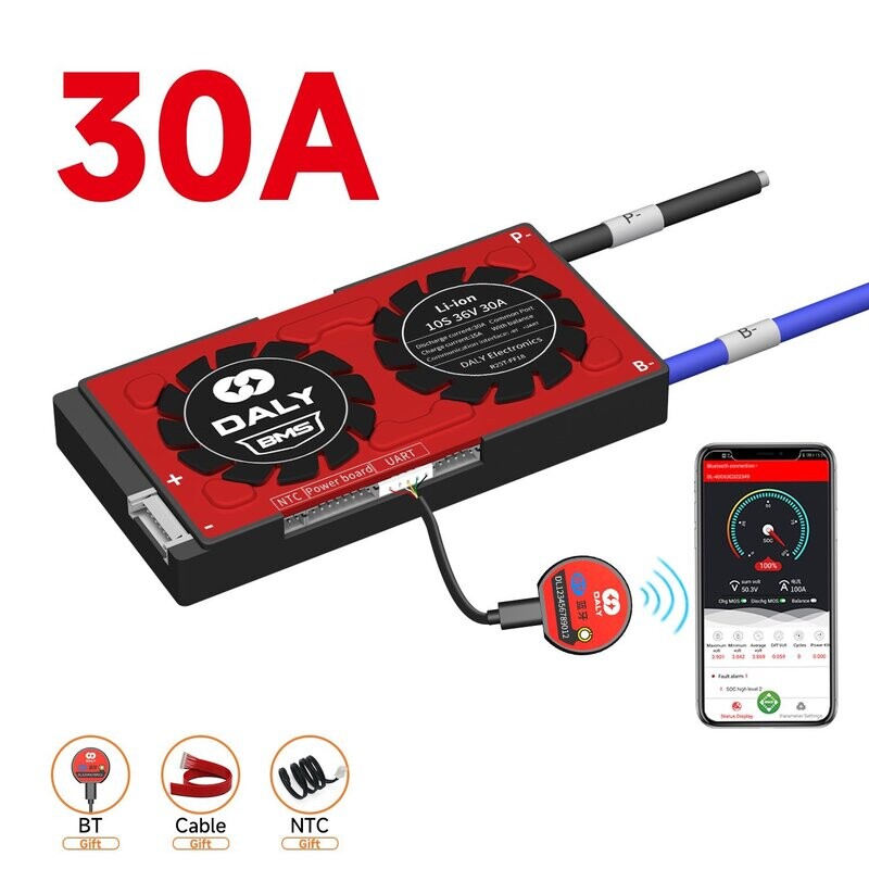 DALY SMART BMS - 10S - 36V - 30A CON BLUETOOTH