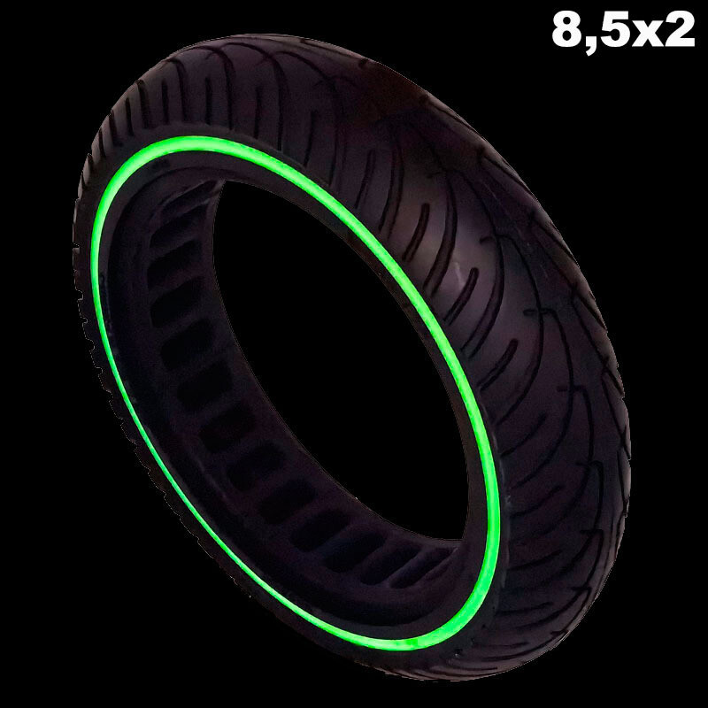 Rueda maciza ultraligera 8,5×2 – Fluorescente