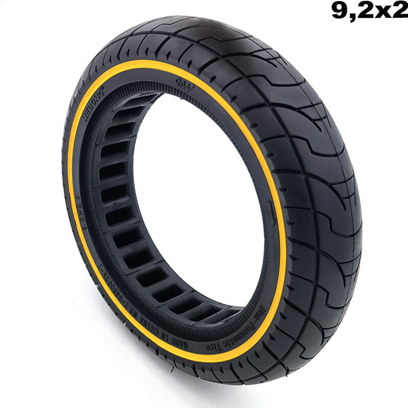 Rueda maciza ultraligera 9,2×2 – linea amarilla