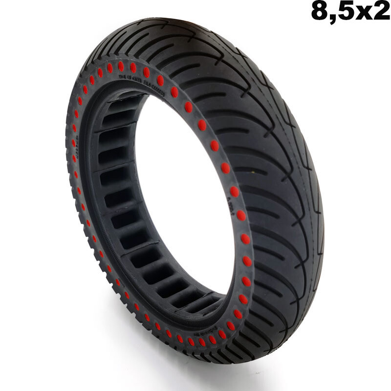 Rueda maciza ultraligera 8.5×2 – puntos rojos