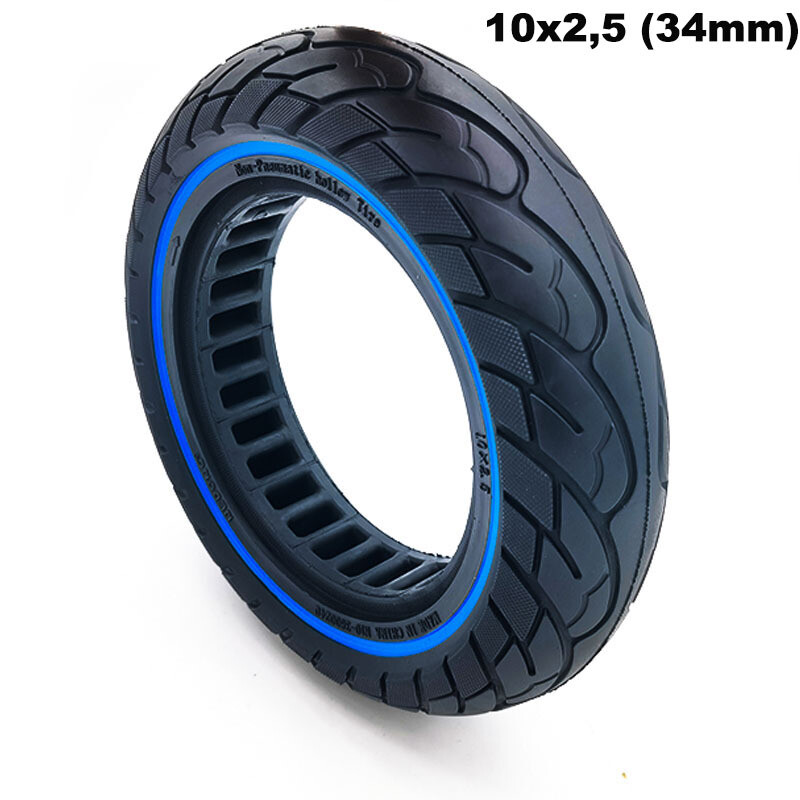 Rueda maciza ultraligera 10×2,5 – Linea azul (llantas de 34mm)