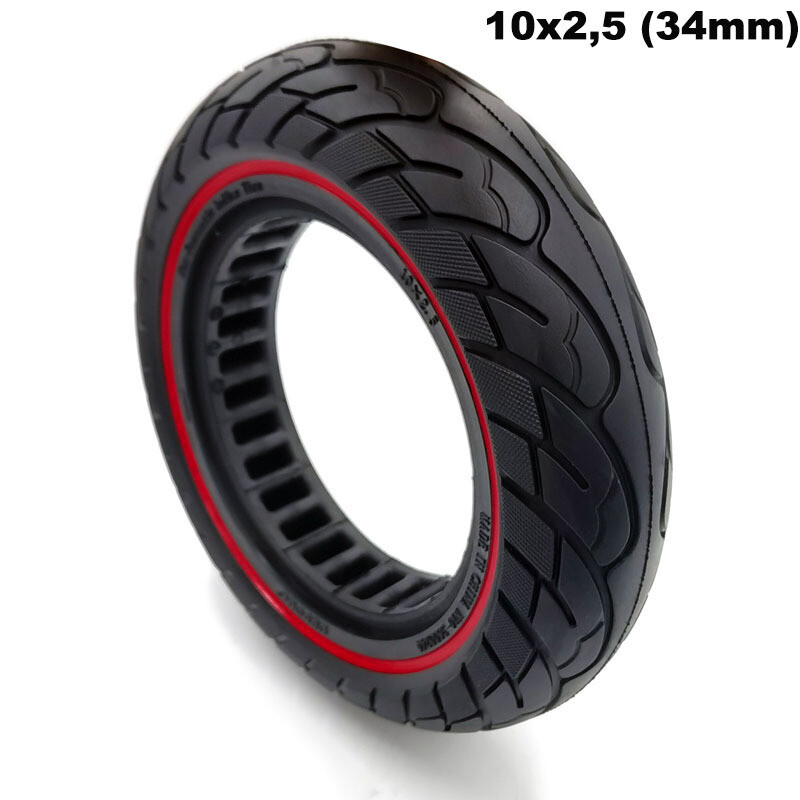 Rueda maciza ultraligera 10×2,5 – Linea Roja (llantas de 34mm)