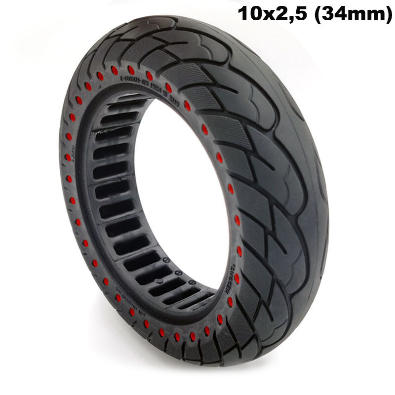 Rueda maciza ultraligera 10×2,5 – puntos Rojos (llantas de 34mm)