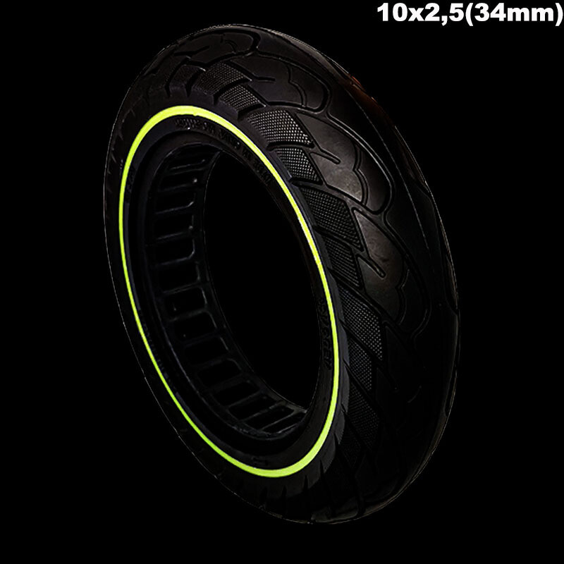 Rueda maciza ultraligera 10×2,5 – puntos Flurescente (llantas de 34mm)