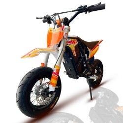MINIMOTO ELECTRICA E-SX 48V 1600W 10/10 NARANJA FLUOR IMR - SUPERMOTARD