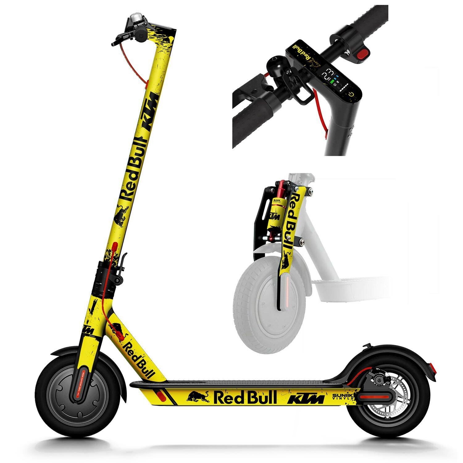 Vinilo Redbull X KTM para Xiaomi (Amarillo)