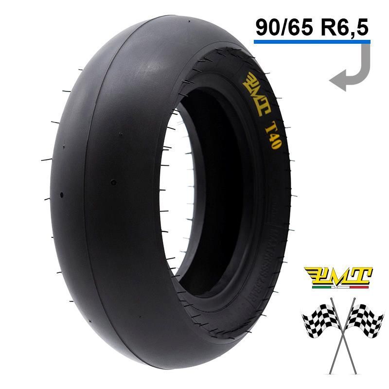 Neumático tubeless radial T40 Slick 90/65R6,5 [PMT] - Competición