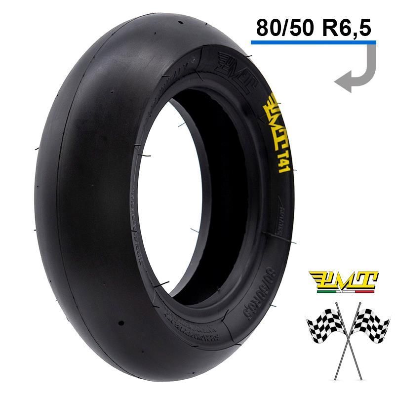 Neumático tubeless radial soft T41 Slick 80/50-6,5 [PMT]