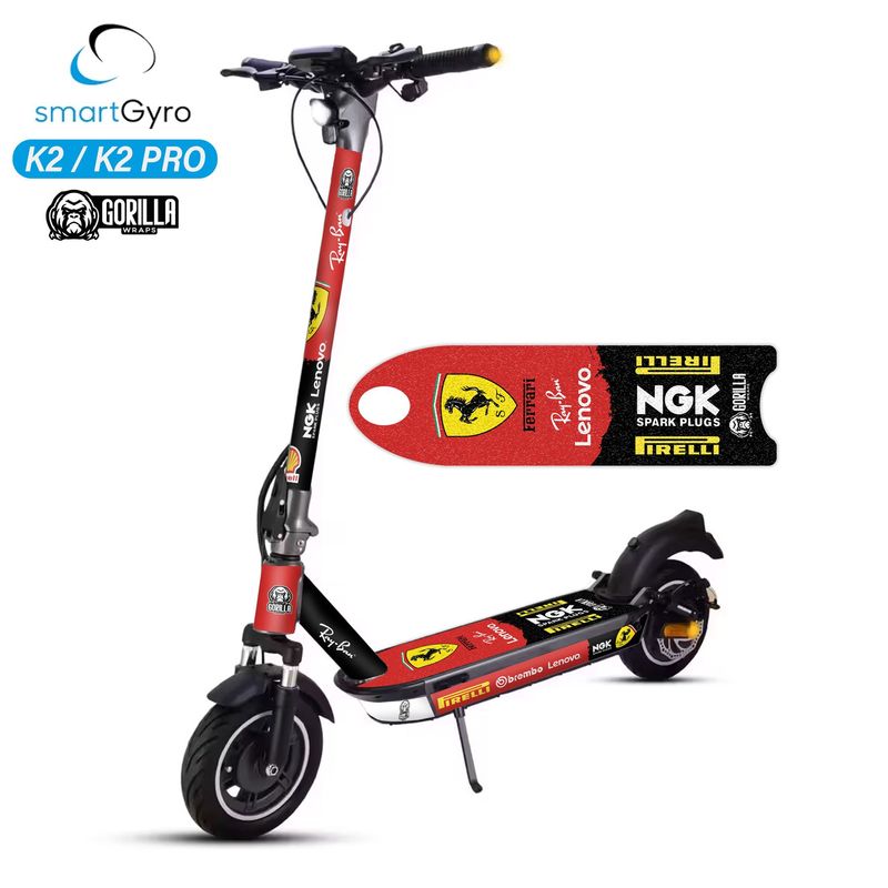 KIT PEGATINAS - SMARTGYRO K2 - CON BASE ANTEDISLIZANTE
