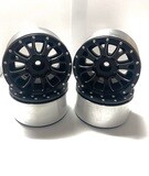 2.2 Beadlock Wheels w/12mm Hex (BLACK/SILVER) (4PC)