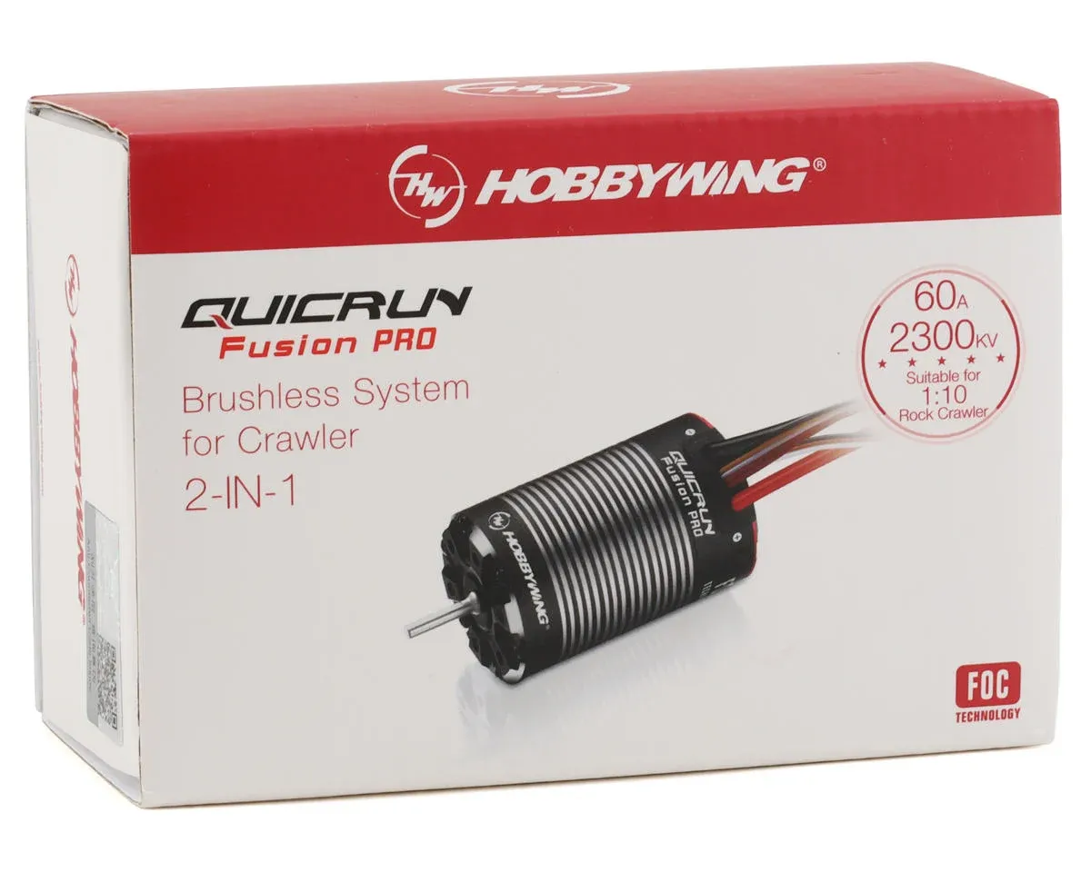 HOBBYWING QUICRUN 2300KV ブラシレスモーター Hobbywing QuicRun Fusion Pro FOC 2-in-1 ESC & Motor System