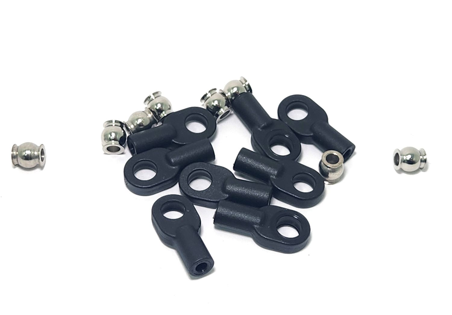Dlux Rod ends, Rod end packs: M3 Rod ends for 1/8&quot; links (8 pack)
