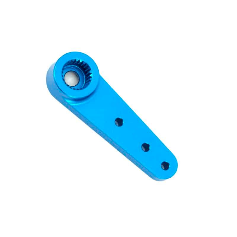 Futaba 25t servo horn, Length: 1", Color: Blue