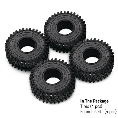 INJORA 1.0" 64*24mm S5 Super Soft Sticky Rock Crawling Tires