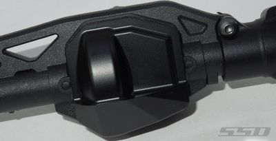 SSD HD BRASS STRAIGHT AXLE DIFF COVER (BLACK) FOR SCX10 III