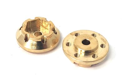 Brass Wheel Hub, 12mm Hex