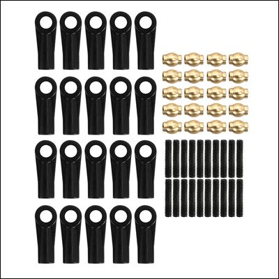 INJORA 20PCS M2 Plastic Rod Ends With Link Pivot Balls For SCX24 Links