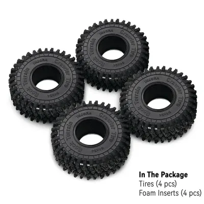 INJORA 1.0" 64*24mm S5 Super Soft Sticky Rock Crawling Tires