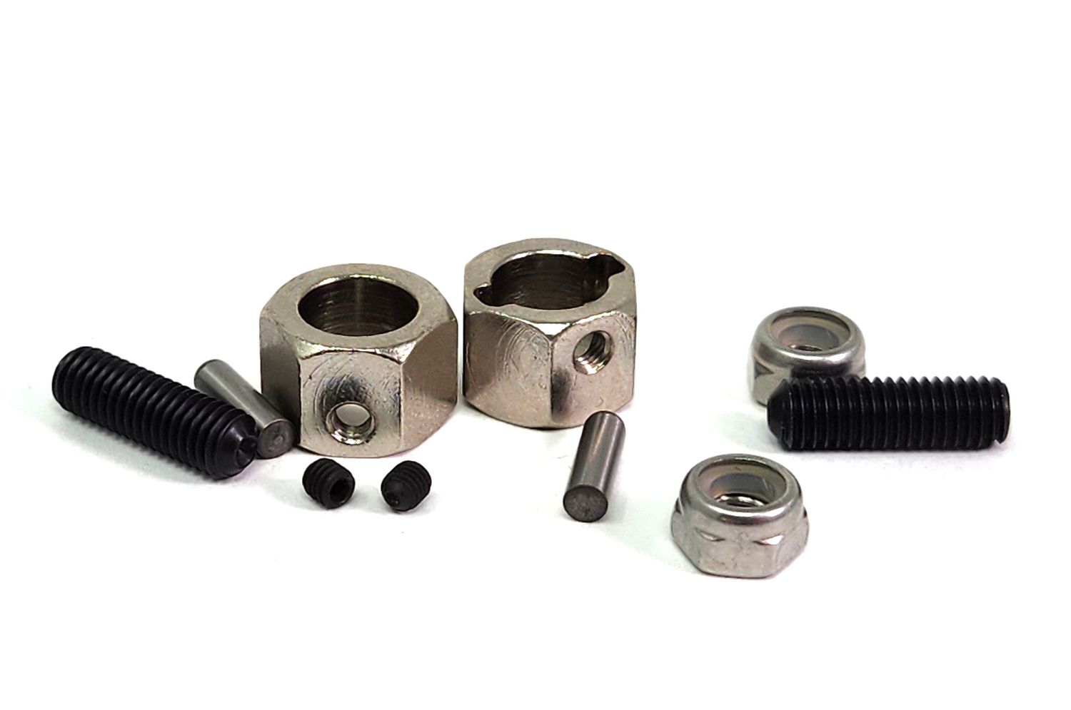L ×8 12mm Wheel hexes - 8mm stub shaft