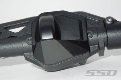 SSD HD BRASS STRAIGHT AXLE DIFF COVER (BLACK) FOR SCX10 III