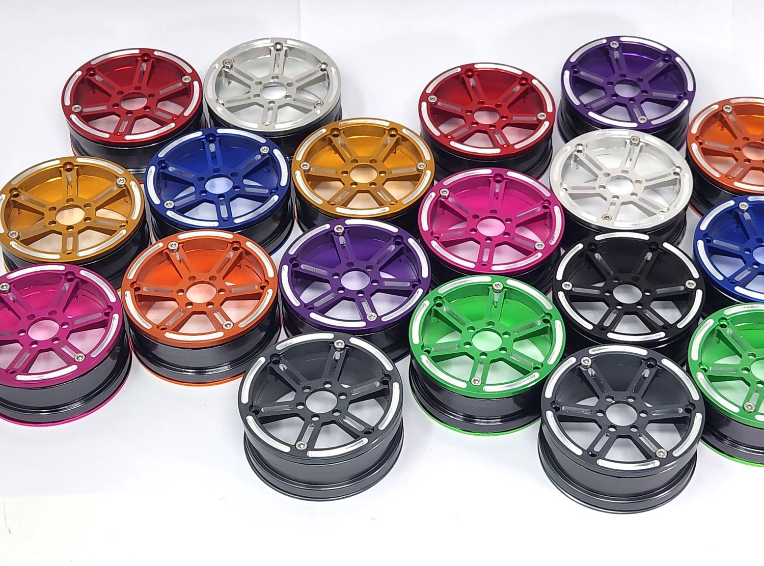 Dlux 2.2" Ultra High-Clearance Aluminum Beadlock Wheels (pair)