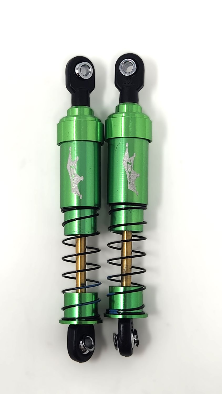 Dlux Short Shocks 92mm (Pair), Color: Green, Assembled: Assembled