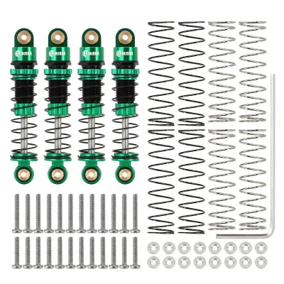 INJORA 39mm Aluminum Threaded Oil Shocks for Axial SCX24 FMS FCX24M