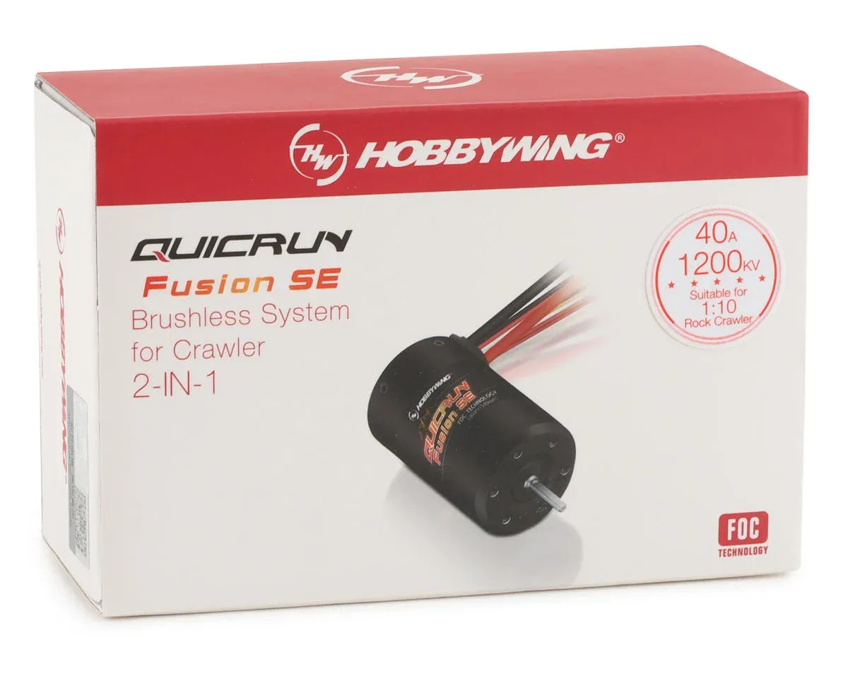 Hobbywing QuicRun Fusion SE FOC 2-in-1 Crawler Brushless ESC