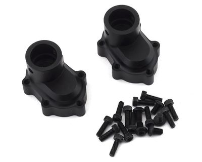 SSD RC SCX10 II Pro44 Aluminum Rear Portal Box Housing (Black) (2)