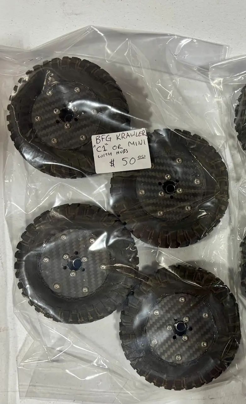 BFG Krawler Tires C1 or Mini (Set of 4) with Hubs